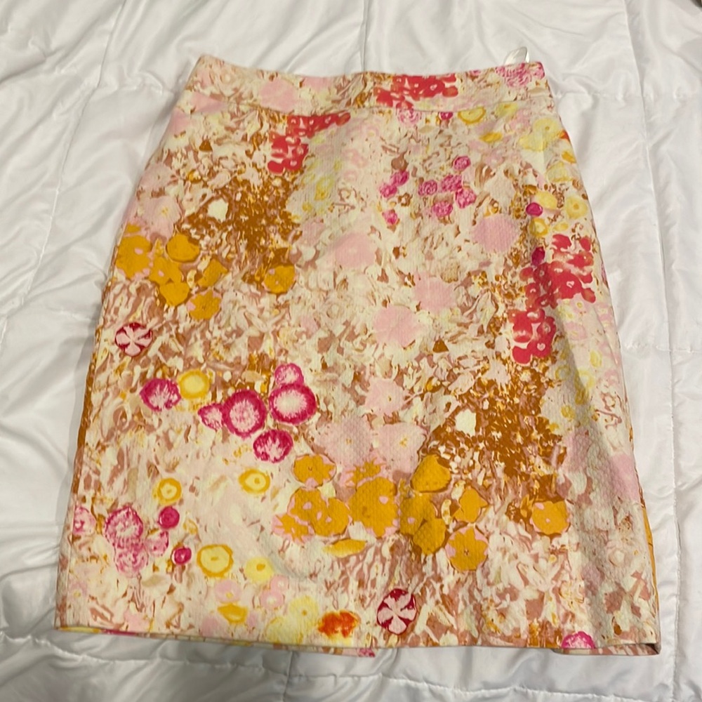 Floral print J.Crew pencil skirt size 8